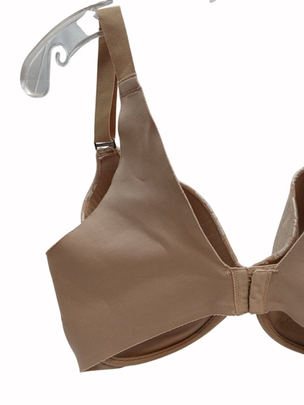 Soma Full Back Coverage Lace Padded Underwire Bra Beige Size 38DD Vanishing - Picture 7 of 13